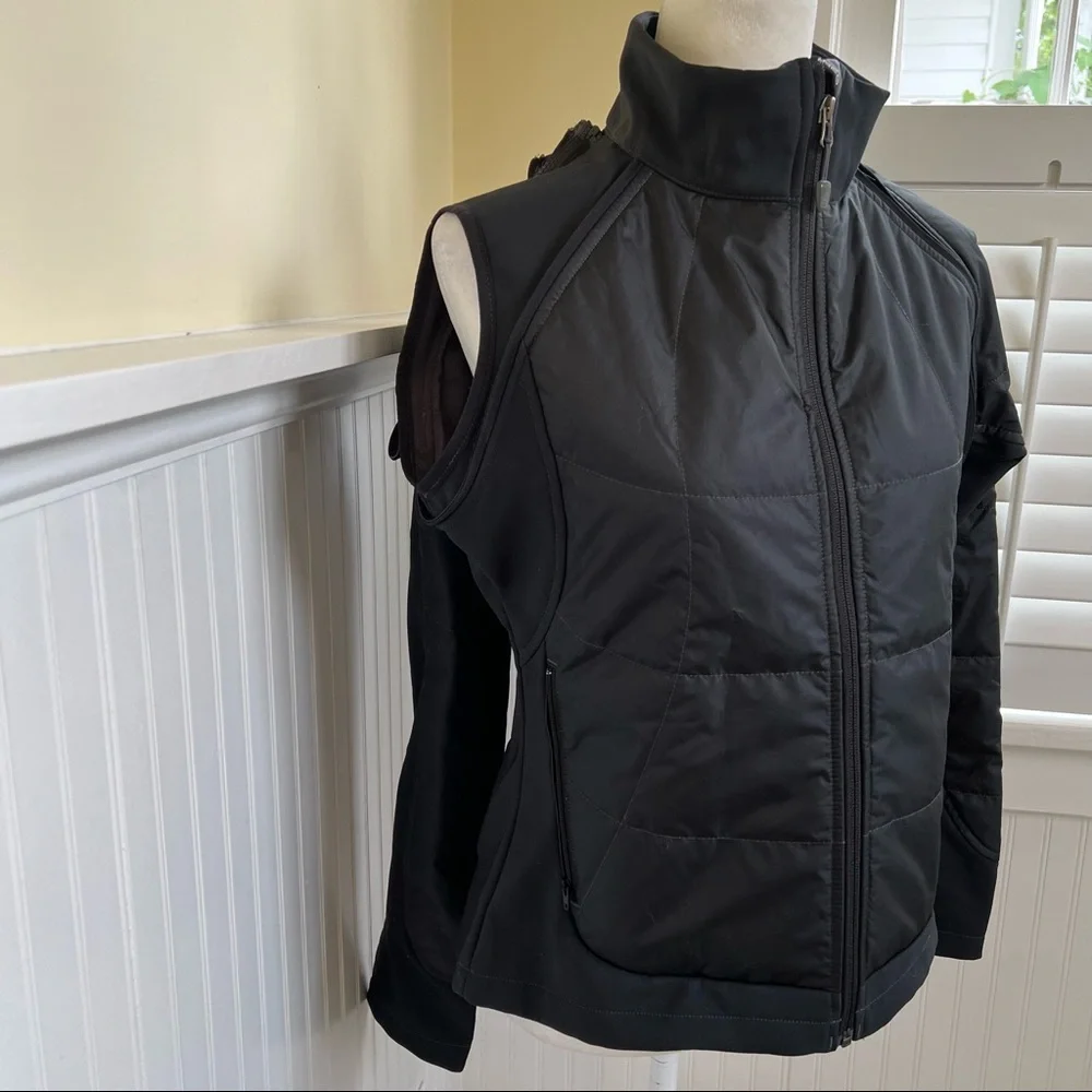 Nike ACG W0012 Black 2-in-1 Full Zip Jacket & Vest Women's Size Medium